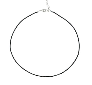 100pcs 1.5mm Black Leather Necklace Cord