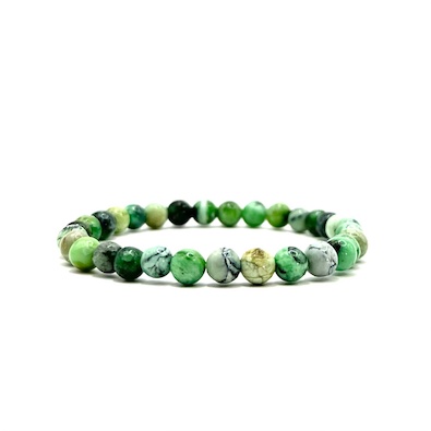 6mm Variscite Beaded Bracelet