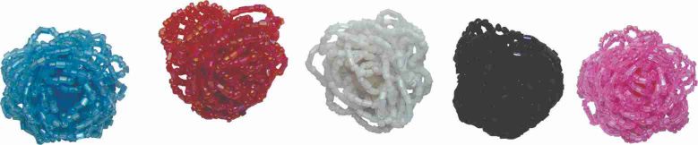 Beaded Rings w/ Flower Design