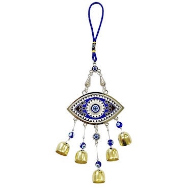 Eye Evil Eye Metal Hanging with Bells