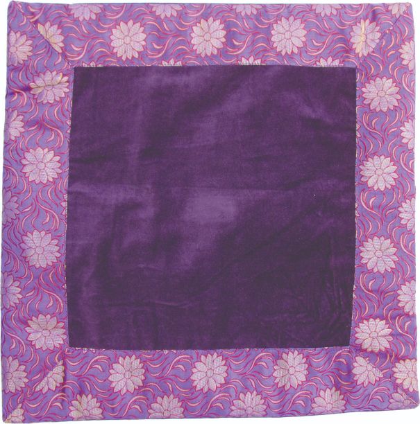 Cotton Velvet, brocade border 40cm cushion covers