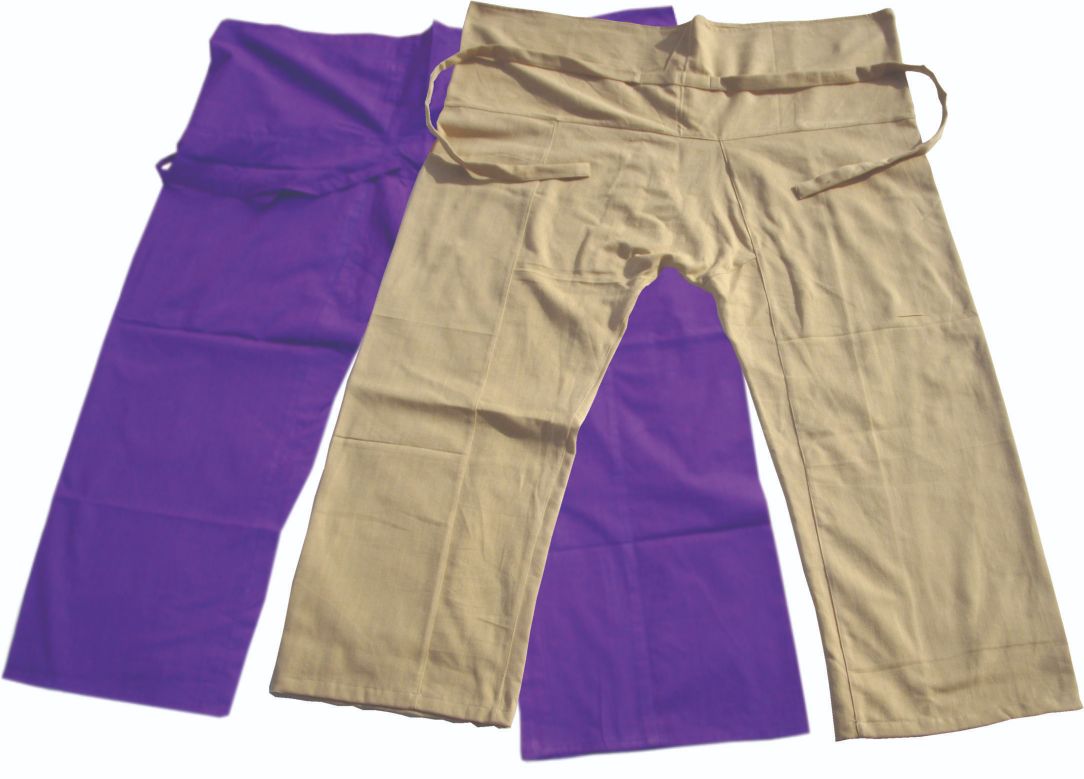 Thai fisherman plain cotton pants