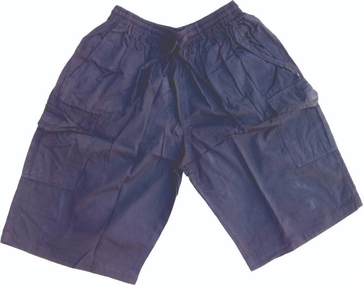 Mens Cotton Cargo Shorts Plain