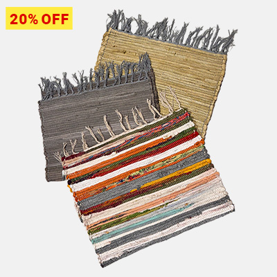 Bulk 60x90cm Chindi Rag Rugs (40pcs) 20% OFF