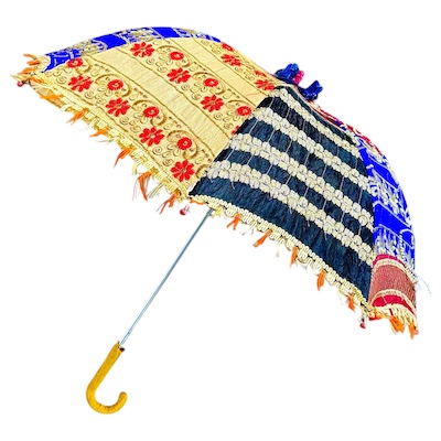 Small Sequin Patchwork Sun Umbrella