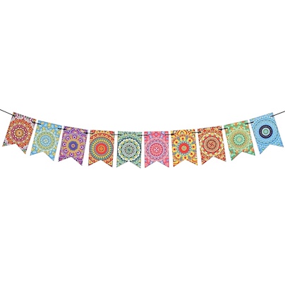 Mandala Paper Bunting 150cm
