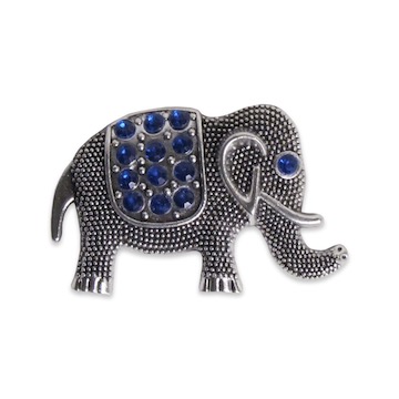 Packet of 12 Evil Eye Elephant Metal Enamelled Fridge Magnet