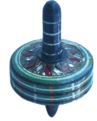 Single Resin Spinning Wooden Top