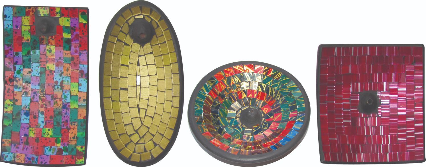 Large Mosaic Incense Dish