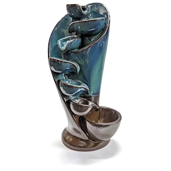 Large Multi-Tier Ceramic Backflow Burner