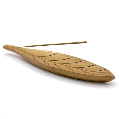 Leaf Wooden Incense Holder
