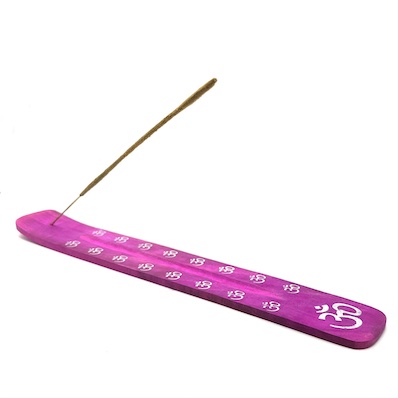 Pink Painted Wooden Ashcatcher w/ Laser Print Designs