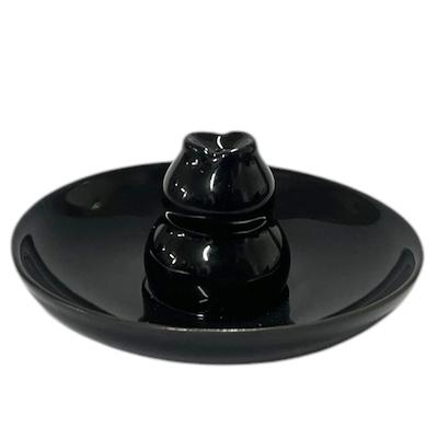 Small Round Ceramic Incense Holder