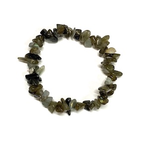 Labradorite Crystal Chip Bracelet