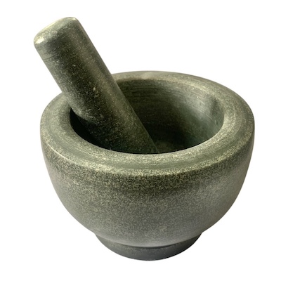 Large Grey Mortar and Pestle