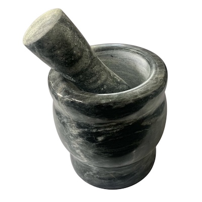 Medium Grey Mortar and Pestle