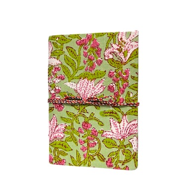 Packet of 5 5x7inch Cotton Tie-Up Notebooks