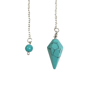 Turquoise Pendulum Manmade.