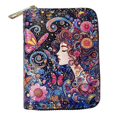 Butterfly Lady Digital Print Purse
