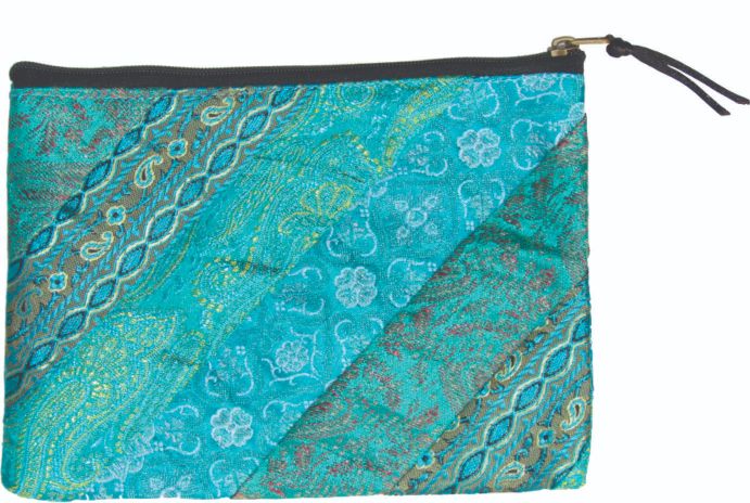 7 x 5 inch brocade strip purses