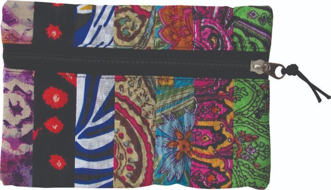 7 x 5 inch cotton print strip purses