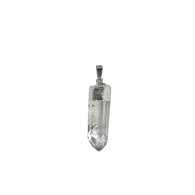 2 x Clear Quartz Shard Pendant