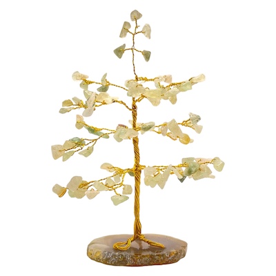 100 Bead New Jade Tree Flat Agate Base