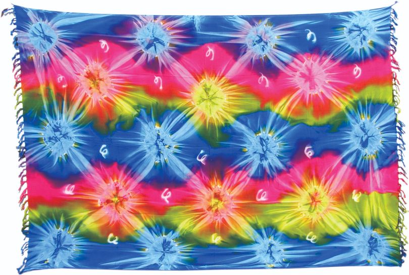 Tie Dye wavy design Sarong