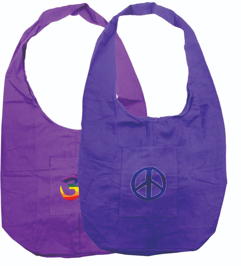 Stork bag with embroidered design shoulder bags