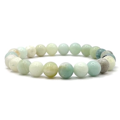 8mm Amazonite Bead Bracelet