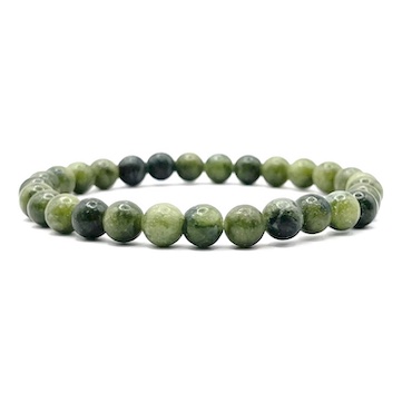 6mm Canadian Jade Bead Bracelet