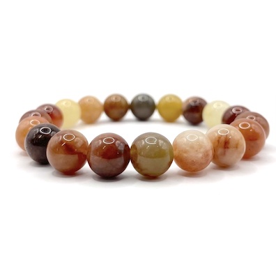 10mm Fortune Jade Beaded Bracelet