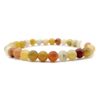 6mm Fortune Jade Beaded Bracelet