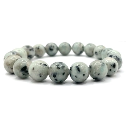 10mm Kiwi Jasper Bead Bracelet