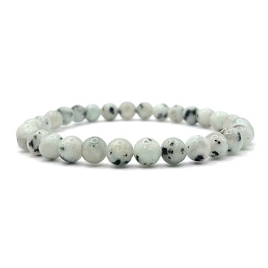 6mm Kiwi Jasper Bead Bracelet
