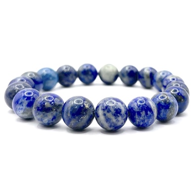 10mm Lapis Lazuli Bead Bracelet