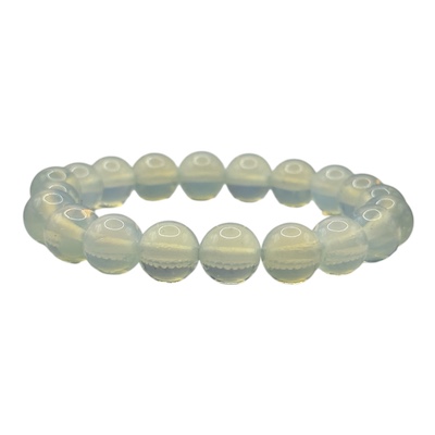 10mm Opalite Bead Bracelet Manmade
