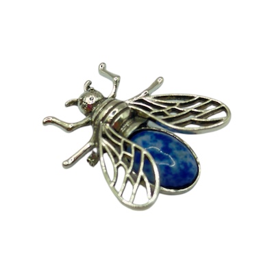 Sodalite Bee Brooch
