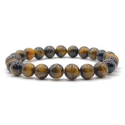 8mm Tiger's Eye (AB+) Beaded Bracelet
