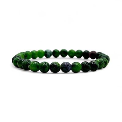 6mm Ruby Zoisite Bead Bracelet