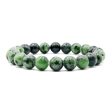 8mm Ruby Zoisite Bead Bracelet