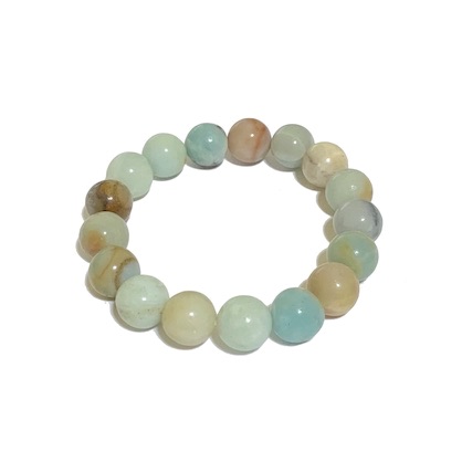 12mm Amazonite Beaded Bracelet