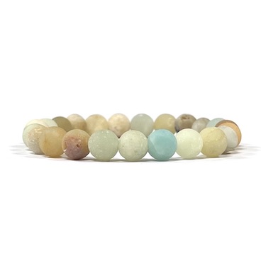 8mm Amazonite Matte Beaded Bracelet
