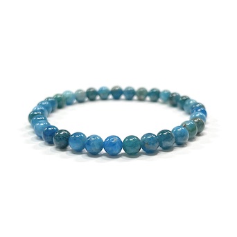 6mm Apatite (A) Beaded Bracelet