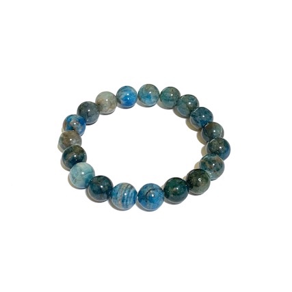 10mm Apatite (B) Beaded Bracelet