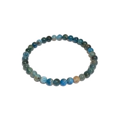 6mm Apatite (B) Beaded Bracelet