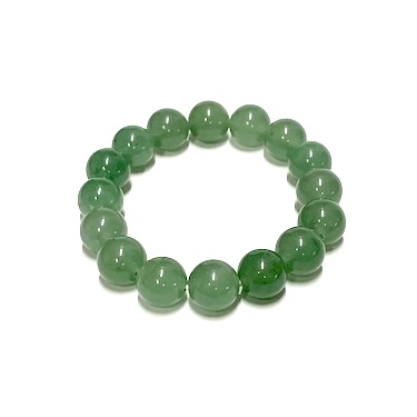 12mm Green Aventurine Beaded Bracelet