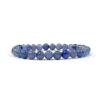 6mm Blue Aventurine Beaded Bracelet