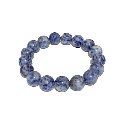 12mm Chinese Sodalite Bead Bracelet