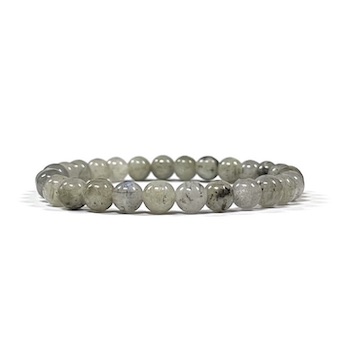 6mm Labradorite Beaded Bracelet